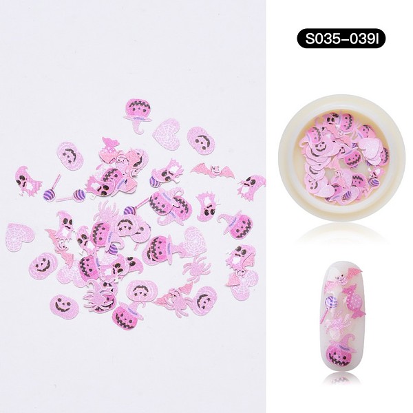 PandaHall Halloween Nail Stickers, Nail Art Cabochons, Mixed Shape, for Fingernails Toenails Nail Tips Decoration, Pink, 4~12x3~10x0.1mm...
PandaHall Halloween Nail Stickers, Nail Art Cabochons, Mixed Shape, for Fingernails Toenails Nail Tips Decoration, Pink, 4~12x3~10x0.1mm...