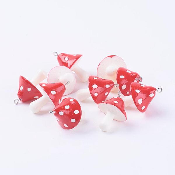 PandaHall Resin Pendants, Mushroom, Red, 34~36x22~26x22~26mm, Hole: 2mm Resin Vegetables Red
PandaHall Resin Pendants, Mushroom, Red, 34~36x22~26x22~26mm, Hole: 2mm Resin Vegetables Red