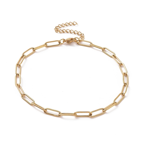 PandaHall Vacuum Plating 304 Stainless Steel Paper Chain Bracelet for Men Women, Golden, 9-3/8 inch(23.9cm) 304 Stainless Steel
PandaHall Vacuum Plating 304 Stainless Steel Paper Chain Bracelet for Men Women, Golden, 9-3/8 inch(23.9cm) 304 Stainless Steel
