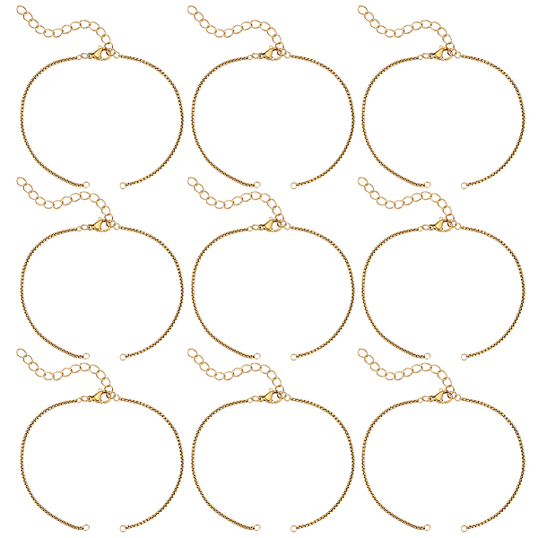 PandaHall Beebeecraft 10Pcs 304 Stainless Steel Box Chains/Venice Chains Bracelets Making, with Lobster Claw Clasps and Cable Chain...
PandaHall Beebeecraft 10Pcs 304 Stainless Steel Box Chains/Venice Chains Bracelets Making, with Lobster Claw Clasps and Cable Chain...