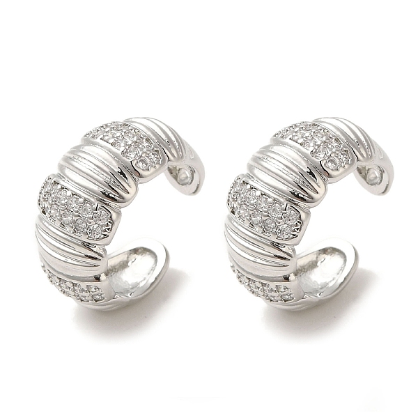 PandaHall Rack Plating Brass Micro Pave Clear Cubic Zirconia Textured Ring Cuff Earrings for Women, Cadmium Free & Lead Free, Long-Lasting...
PandaHall Rack Plating Brass Micro Pave Clear Cubic Zirconia Textured Ring Cuff Earrings for Women, Cadmium Free & Lead Free, Long-Lasting...