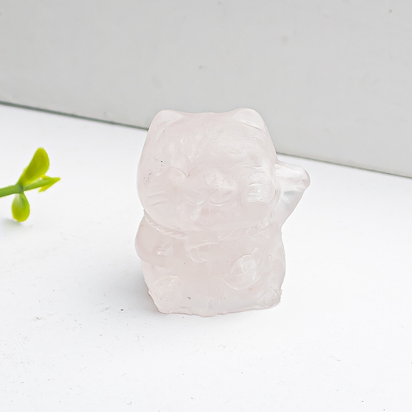 PandaHall Resin Fortune Cat Display Decoration, with Natural Rose Quartz Chips inside Statues for Home Office Decorations, 25x22x27mm Rose...
PandaHall Resin Fortune Cat Display Decoration, with Natural Rose Quartz Chips inside Statues for Home Office Decorations, 25x22x27mm Rose...