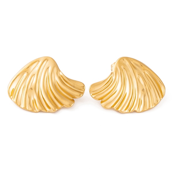PandaHall Ion Plating(IP) Shell Shape 304 Stainless Steel Stud Earrings for Women, Golden, 24.5x31mm 304 Stainless Steel Shell Shape
PandaHall Ion Plating(IP) Shell Shape 304 Stainless Steel Stud Earrings for Women, Golden, 24.5x31mm 304 Stainless Steel Shell Shape