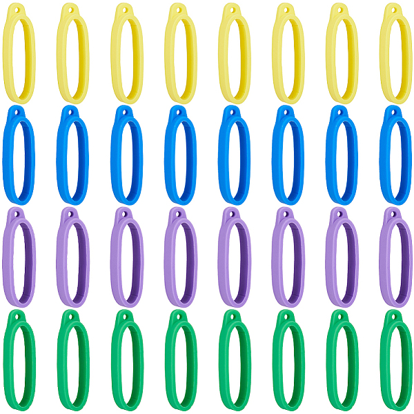 PandaHall Gorgecraft 32Pcs 4 Colors Anti-Lost Silicone Pendant, for Light Stick Handle Making, Mixed Color, 46x14x8mm, Hole: 2mm, Inner..., Multicolor
PandaHall Gorgecraft 32Pcs 4 Colors Anti-Lost Silicone Pendant, for Light Stick Handle Making, Mixed Color, 46x14x8mm, Hole: 2mm, Inner..., Multicolor