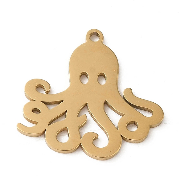 PandaHall 5Pcs 201 Stainless Steel Pendants, Laser Cut, Octopus Charm, Golden, 17.5x18.5x1mm, Hole: 1.2mm 201 Stainless Steel Octopus
PandaHall 5Pcs 201 Stainless Steel Pendants, Laser Cut, Octopus Charm, Golden, 17.5x18.5x1mm, Hole: 1.2mm 201 Stainless Steel Octopus