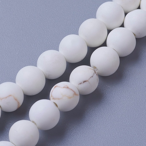 PandaHall Natural Magnesite Beads Strands, Frosted, Round, 10x9.5~10mm, Hole: 1mm, about 39pcs/strand, 15.2 inch(38.6cm) Magnesite Round..., White
PandaHall Natural Magnesite Beads Strands, Frosted, Round, 10x9.5~10mm, Hole: 1mm, about 39pcs/strand, 15.2 inch(38.6cm) Magnesite Round..., White
