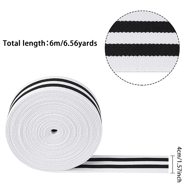 PandaHall BENECREAT Flat Elastic Rubber Cord/Band, Webbing Garment Sewing Accessories, Black & White, 40mm Elastic Fibre Flat Black
PandaHall BENECREAT Flat Elastic Rubber Cord/Band, Webbing Garment Sewing Accessories, Black & White, 40mm Elastic Fibre Flat Black