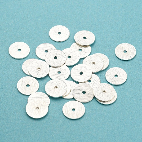 PandaHall Rack Plating Brass Spacer Beads, Long-Lasting Plated, Heishi Beads, Disc, Silver, 4x0.5mm, Hole: 1.2mm Brass Disc
PandaHall Rack Plating Brass Spacer Beads, Long-Lasting Plated, Heishi Beads, Disc, Silver, 4x0.5mm, Hole: 1.2mm Brass Disc