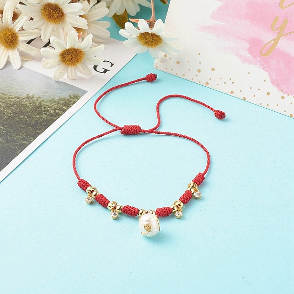 PandaHall Adjustable Nylon Thread Cord Bracelets, with Alloy Natural Pearl & Brass Rhinestone Charms, Red, 1/8 inch(0.4cm), Inner Diameter...
PandaHall Adjustable Nylon Thread Cord Bracelets, with Alloy Natural Pearl & Brass Rhinestone Charms, Red, 1/8 inch(0.4cm), Inner Diameter...