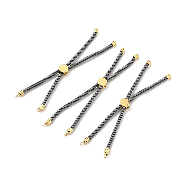 PandaHall Half Finished Twisted Milan Rope Slider Bracelets, with Rack Plating Brass Cord Ends & Open Loop, Cadmium Free & Lead Free, for..., Gray
PandaHall Half Finished Twisted Milan Rope Slider Bracelets, with Rack Plating Brass Cord Ends & Open Loop, Cadmium Free & Lead Free, for..., Gray