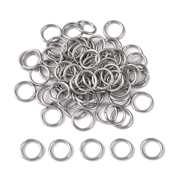 PandaHall 304 Stainless Steel Open Jump Rings, Stainless Steel Color, 18 Gauge, 8x1mm, Inner Diameter: 6mm, about 77pcs/10g 304 Stainless...
PandaHall 304 Stainless Steel Open Jump Rings, Stainless Steel Color, 18 Gauge, 8x1mm, Inner Diameter: 6mm, about 77pcs/10g 304 Stainless...