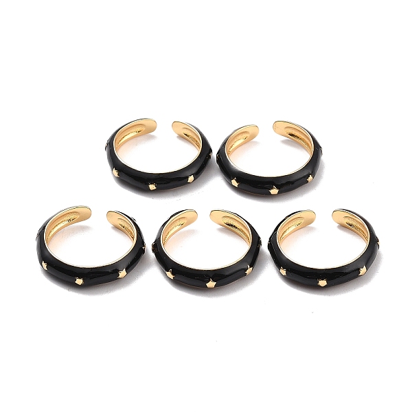 PandaHall Brass with Enamel Rings, Long-Lasting Plated, Lead Free & Cadmium Free & Nickel Free, Real 18K Gold Plated, Black, 4mm, Inner...
PandaHall Brass with Enamel Rings, Long-Lasting Plated, Lead Free & Cadmium Free & Nickel Free, Real 18K Gold Plated, Black, 4mm, Inner...