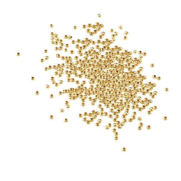 PandaHall Brass Round Spacer Beads, Cadmium Free & Nickel Free & Lead Free, Real 18K Gold Plated, 2mm, Hole: 0.5mm, about 350pcs/5g, 5g/set...
PandaHall Brass Round Spacer Beads, Cadmium Free & Nickel Free & Lead Free, Real 18K Gold Plated, 2mm, Hole: 0.5mm, about 350pcs/5g, 5g/set...