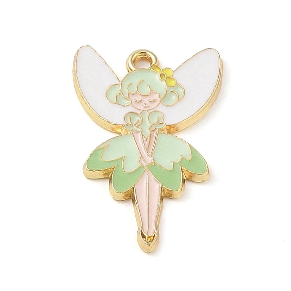 PandaHall Golden Plated Alloy Eanaml Pendants, Fairy Charm, Light Green, 30x19x1.5mm, Hole: 2mm Alloy+Enamel Angel & Fairy
PandaHall Golden Plated Alloy Eanaml Pendants, Fairy Charm, Light Green, 30x19x1.5mm, Hole: 2mm Alloy+Enamel Angel & Fairy