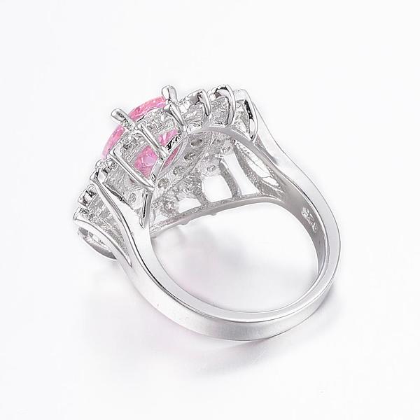 PandaHall Trendy Brass Micro Pave Cubic Zirconia Finger Rings, Oval, Flower, Platinum, Mixed Size, Pearl Pink, Size 6~10(16~20mm)...
PandaHall Trendy Brass Micro Pave Cubic Zirconia Finger Rings, Oval, Flower, Platinum, Mixed Size, Pearl Pink, Size 6~10(16~20mm)...