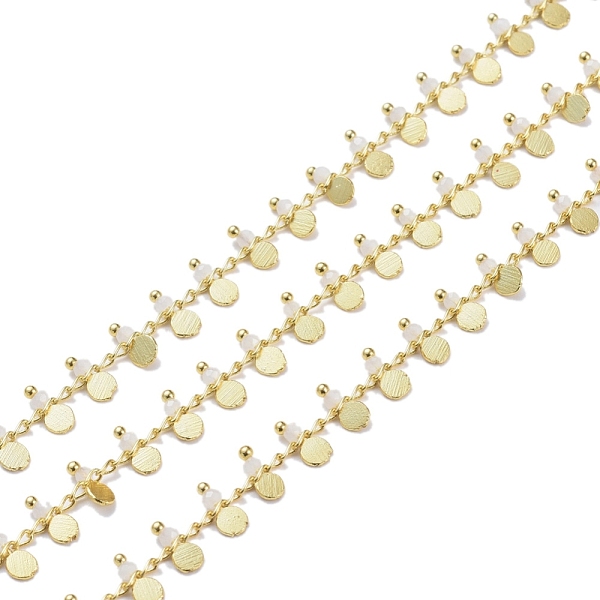 PandaHall 3.28 Feet Handmade Faceted Glass Beaded Chains, Soldered, with Brass Findings, Golden, Long-Lasting Plated, Lavender Blush..., White
PandaHall 3.28 Feet Handmade Faceted Glass Beaded Chains, Soldered, with Brass Findings, Golden, Long-Lasting Plated, Lavender Blush..., White