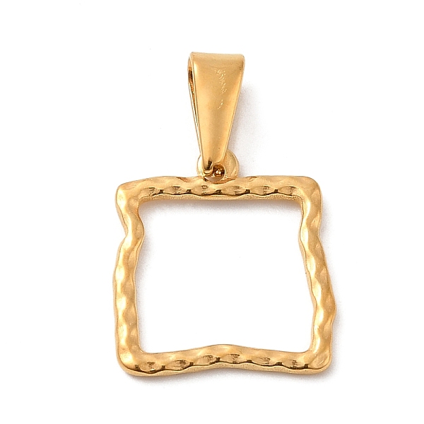 PandaHall Vacuum Plating 304 Stainless Steel Pendants, Long-Lasting Plated, Textured, Square Charm, Golden, 17x15.5x1.5mm, Hole: 7x2.8mm 304...
PandaHall Vacuum Plating 304 Stainless Steel Pendants, Long-Lasting Plated, Textured, Square Charm, Golden, 17x15.5x1.5mm, Hole: 7x2.8mm 304...