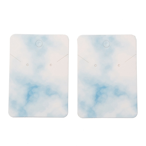 PandaHall Paper Earring Display Cards, Rectangle with Marble Pattern, Light Sky Blue, 7.2x5.1x0.04cm, 100pcs/bag Paper Others
PandaHall Paper Earring Display Cards, Rectangle with Marble Pattern, Light Sky Blue, 7.2x5.1x0.04cm, 100pcs/bag Paper Others