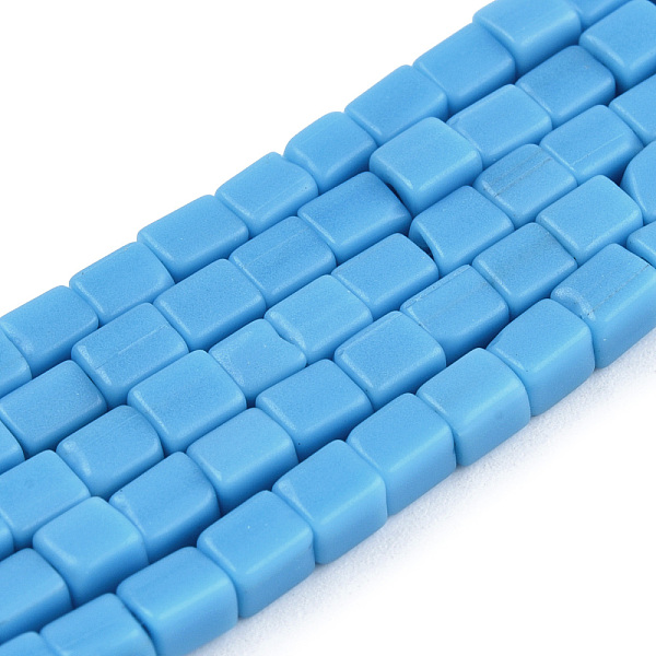 PandaHall Opaque Spray Painted Glass Bead Strands, Rectangle, Light Sky Blue, 2~4.5x3.5~4x3.5~4mm, Hole: 1.2mm, about 105~110pcs/strand...
PandaHall Opaque Spray Painted Glass Bead Strands, Rectangle, Light Sky Blue, 2~4.5x3.5~4x3.5~4mm, Hole: 1.2mm, about 105~110pcs/strand...