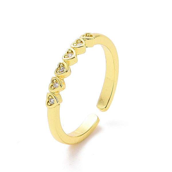 PandaHall Clear Cubic Zirconia Heart Wrap Open Cuff Ring, Brass Jewelry for Women, Golden, US Size 7(17.3mm) Brass+Cubic Zirconia
PandaHall Clear Cubic Zirconia Heart Wrap Open Cuff Ring, Brass Jewelry for Women, Golden, US Size 7(17.3mm) Brass+Cubic Zirconia