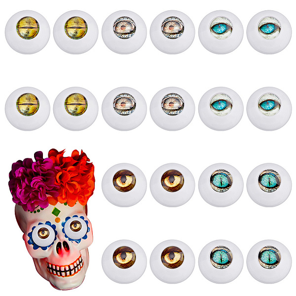 PandaHall Plastic Doll Eyes, Glass Cabochons, Half Round/Dome with Animal Eye Pattern, Craft Eyes, for Doll Making, Round, Mixed Color..., Multicolor
PandaHall Plastic Doll Eyes, Glass Cabochons, Half Round/Dome with Animal Eye Pattern, Craft Eyes, for Doll Making, Round, Mixed Color..., Multicolor