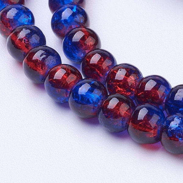 PandaHall Spray Painted Crackle Glass Beads Strands, Round, Two Tone, Medium Blue, 4mm, Hole: 1.1~1.3mm, about 200pcs/strand, 31.4 inch...
PandaHall Spray Painted Crackle Glass Beads Strands, Round, Two Tone, Medium Blue, 4mm, Hole: 1.1~1.3mm, about 200pcs/strand, 31.4 inch...
