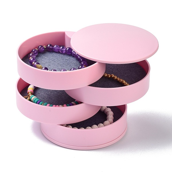 PandaHall 4-Layer Rotating Travel Jewelry Tray Case, Jewelry Organizer with Felt Cloth, for Bracelets Rings Bracelets, Pink, 10.05x10.4cm...
PandaHall 4-Layer Rotating Travel Jewelry Tray Case, Jewelry Organizer with Felt Cloth, for Bracelets Rings Bracelets, Pink, 10.05x10.4cm...