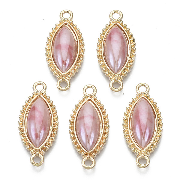 PandaHall Porcelain Links Connectors, with Light Gold Plated Brass Findings, Horse Eye, Salmon, 26x11x4mm, Hole: 1.8mm Porcelain Horse Eye..., Red
PandaHall Porcelain Links Connectors, with Light Gold Plated Brass Findings, Horse Eye, Salmon, 26x11x4mm, Hole: 1.8mm Porcelain Horse Eye..., Red