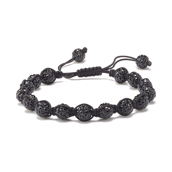 PandaHall Sparkling Ball Rhinestone Braided Bead Bracelet for Women, Jet, Inner Diameter: 2~3 1/8 inch(5.2~8cm) Rhinestone Black
PandaHall Sparkling Ball Rhinestone Braided Bead Bracelet for Women, Jet, Inner Diameter: 2~3 1/8 inch(5.2~8cm) Rhinestone Black
