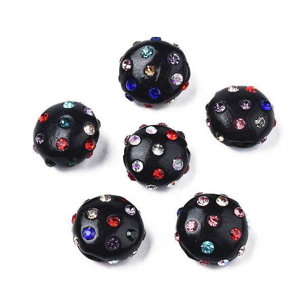 PandaHall Polymer Clay Rhinestone Beads, Pave Disco Ball Beads, Flat Round, Black, 11~12x7mm, Hole: 1.4mm, Rhinestone: pp15(2.1~2.2mm)...
PandaHall Polymer Clay Rhinestone Beads, Pave Disco Ball Beads, Flat Round, Black, 11~12x7mm, Hole: 1.4mm, Rhinestone: pp15(2.1~2.2mm)...