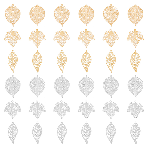 PandaHall DICOSMETIC 36Pcs 3 Styles Filigree Leaf Pendants Hollow Maple Leaf Charms Platinum Golden Plant Pendants Spring Autumn Leaf...
PandaHall DICOSMETIC 36Pcs 3 Styles Filigree Leaf Pendants Hollow Maple Leaf Charms Platinum Golden Plant Pendants Spring Autumn Leaf...