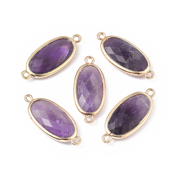 PandaHall Natural Amethyst Links connectors, with Brass Findings, Faceted, Oval, Golden, 28~28.5x12x5mm, Hole: 1.6mm Amethyst Oval
PandaHall Natural Amethyst Links connectors, with Brass Findings, Faceted, Oval, Golden, 28~28.5x12x5mm, Hole: 1.6mm Amethyst Oval