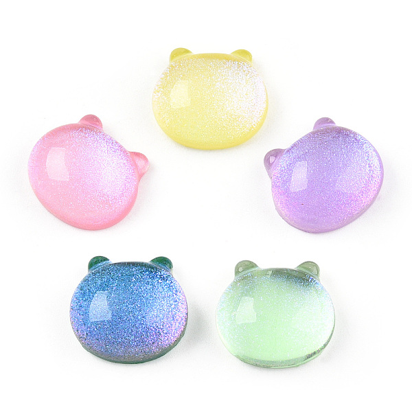 PandaHall Transparent Epoxy Resin Cabochons, with Glitter Powder, Cat Head Shape, Mixed Color, 14.5x15.5x7.5mm Epoxy Resin Cat Shape..., Multicolor
PandaHall Transparent Epoxy Resin Cabochons, with Glitter Powder, Cat Head Shape, Mixed Color, 14.5x15.5x7.5mm Epoxy Resin Cat Shape..., Multicolor