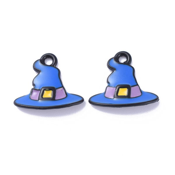 PandaHall Alloy Enamel Charms, Witch Hat Charms, Magic Hat, for Halloween, Blue, 13x15x2mm, Hole: 1mm Alloy+Enamel Hat Blue
PandaHall Alloy Enamel Charms, Witch Hat Charms, Magic Hat, for Halloween, Blue, 13x15x2mm, Hole: 1mm Alloy+Enamel Hat Blue
