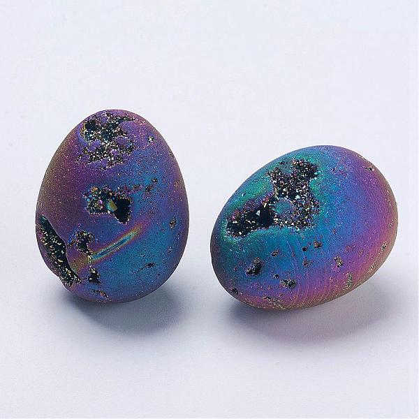 PandaHall Electroplate Natural Druzy Geode Quartz Beads, Gemstone Home Display Decorations, No Hole/Undrilled, Egg Stone, Rainbow Plated...
PandaHall Electroplate Natural Druzy Geode Quartz Beads, Gemstone Home Display Decorations, No Hole/Undrilled, Egg Stone, Rainbow Plated...