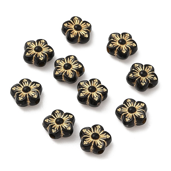 PandaHall Plating Acrylic Beads, Golden Metal Enlaced, Flower, Black, 8.5x9x4.5mm, Hole: 1.6mm, about 3110pcs/500g Acrylic Flower Black
PandaHall Plating Acrylic Beads, Golden Metal Enlaced, Flower, Black, 8.5x9x4.5mm, Hole: 1.6mm, about 3110pcs/500g Acrylic Flower Black