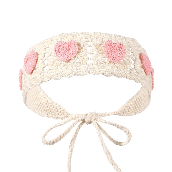 PandaHall Lovely Cartoon Pattern Decorative Head Band, Hollow Out Knitted Hair Accessories, for Women And Girls, Heart, 440x60mm Cloth Heart
PandaHall Lovely Cartoon Pattern Decorative Head Band, Hollow Out Knitted Hair Accessories, for Women And Girls, Heart, 440x60mm Cloth Heart