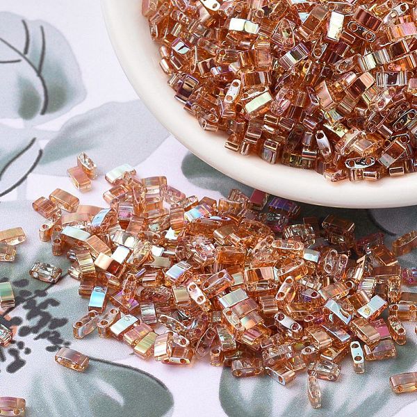 PandaHall MIYUKI Half TILA Beads, Japanese Seed Beads, 2 Hole, (HTL4576) Crystal Orange Rainbow, 5x2.3x1.9mm, Hole: 0.8mm, about 250pcs/10g...
PandaHall MIYUKI Half TILA Beads, Japanese Seed Beads, 2 Hole, (HTL4576) Crystal Orange Rainbow, 5x2.3x1.9mm, Hole: 0.8mm, about 250pcs/10g...