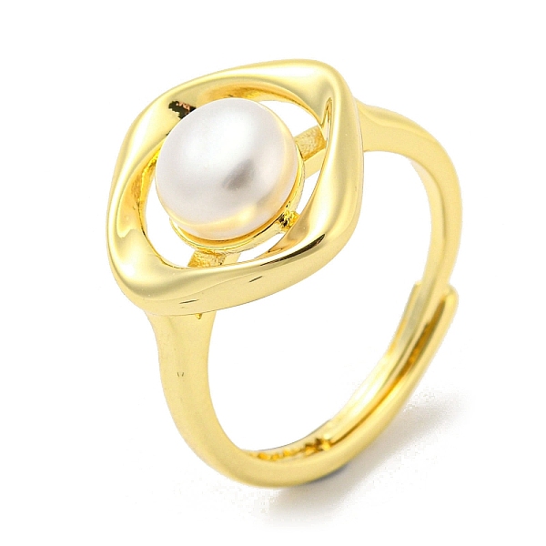 PandaHall Brass Rhombus Adjustable Rings, with Natural Pearl, Real 14K Gold Plated, US Size 6 3/4(17.1mm) Pearl Rhombus
PandaHall Brass Rhombus Adjustable Rings, with Natural Pearl, Real 14K Gold Plated, US Size 6 3/4(17.1mm) Pearl Rhombus