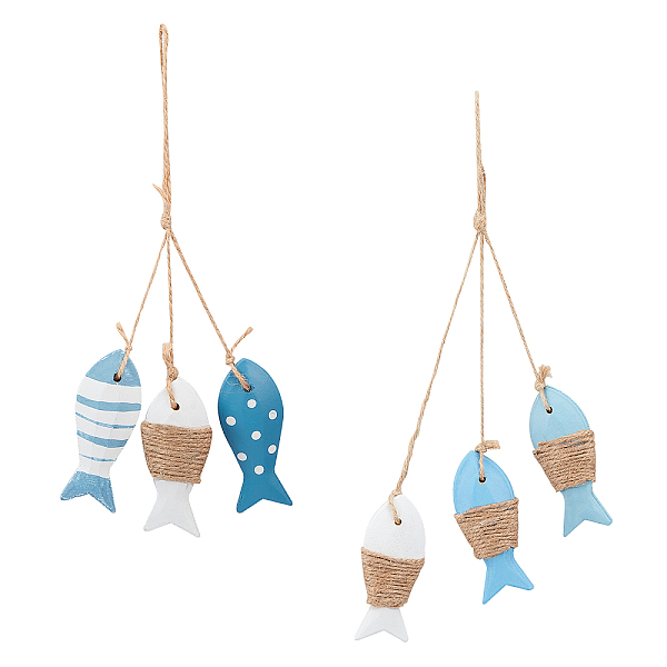 PandaHall SUPERFINDINGS 2Pcs 2 Colors Mediterranean Style Natural Wood Pendant Ornaments, Wall Decor Door Hanging Decoration, Fish, Mixed..., Multicolor
PandaHall SUPERFINDINGS 2Pcs 2 Colors Mediterranean Style Natural Wood Pendant Ornaments, Wall Decor Door Hanging Decoration, Fish, Mixed..., Multicolor