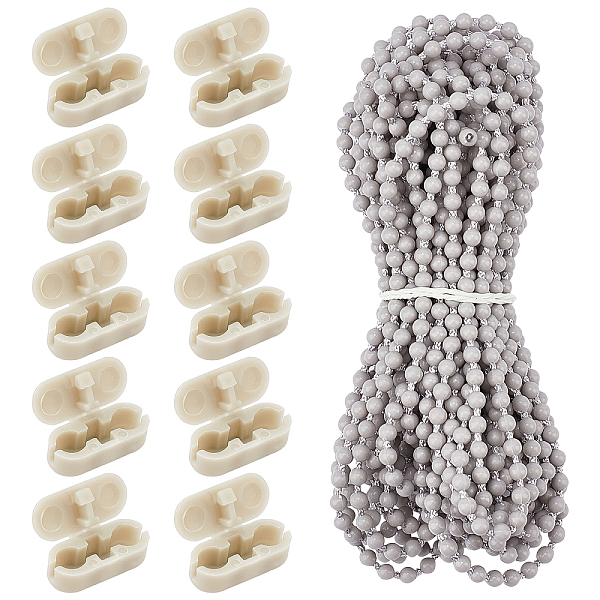 PandaHall GORGECRAFT 10M Roller Blind Bead Chain White Plastic Roller Curtain Bead Rope with 10pcs Plastic Chain Connectors for Roller Blind..., Gray
PandaHall GORGECRAFT 10M Roller Blind Bead Chain White Plastic Roller Curtain Bead Rope with 10pcs Plastic Chain Connectors for Roller Blind..., Gray