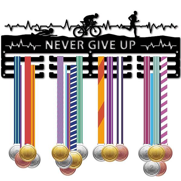 PandaHall Fashion Iron Medal Hanger Holder Display Wall Rack, 3-Line, with Screws, Black, Triathlon, Sports, 150x400mm, Hole: 5mm Iron...
PandaHall Fashion Iron Medal Hanger Holder Display Wall Rack, 3-Line, with Screws, Black, Triathlon, Sports, 150x400mm, Hole: 5mm Iron...