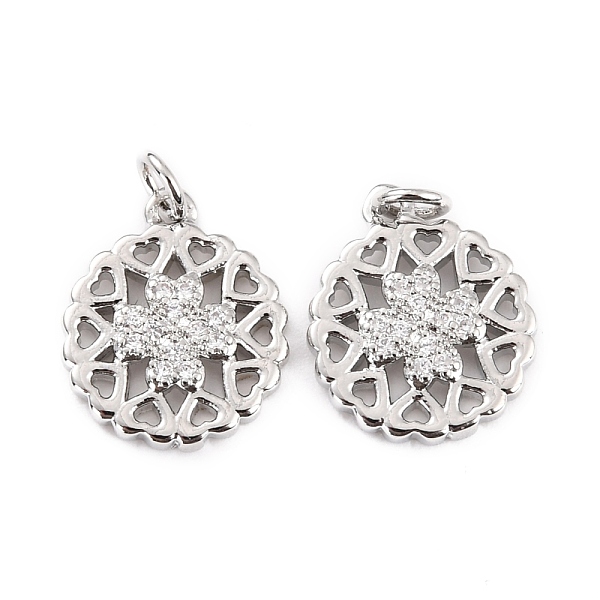 PandaHall Brass Micro Pave Cubic Zirconia Pendants, with Jump Rings, Long-Lasting Plated, Cadmium Free & Lead Free, Flat Round with Clover..., Clear
PandaHall Brass Micro Pave Cubic Zirconia Pendants, with Jump Rings, Long-Lasting Plated, Cadmium Free & Lead Free, Flat Round with Clover..., Clear