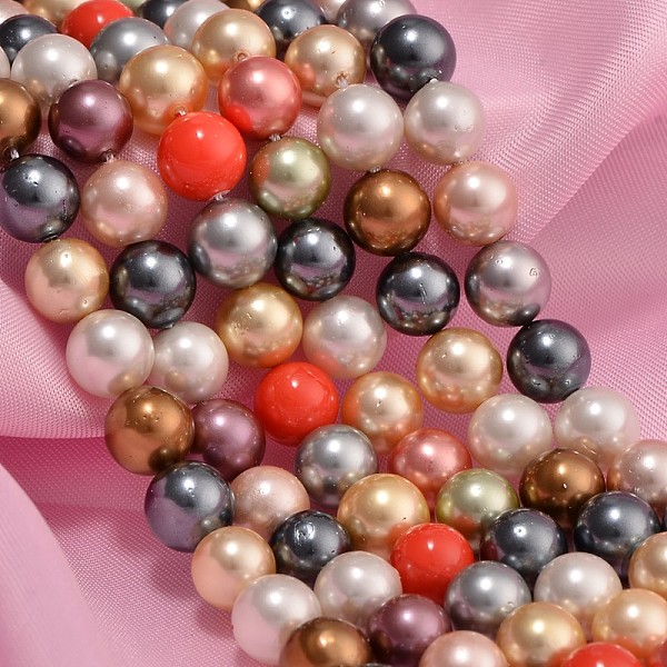 PandaHall Shell Pearl Colorful Beads Strands, Round, Mixed Color, 8mm, Hole: 0.8mm, about 24~25pcs/strand, 7.7 inch(19.75cm) Shell Pearl..., Multicolor
PandaHall Shell Pearl Colorful Beads Strands, Round, Mixed Color, 8mm, Hole: 0.8mm, about 24~25pcs/strand, 7.7 inch(19.75cm) Shell Pearl..., Multicolor