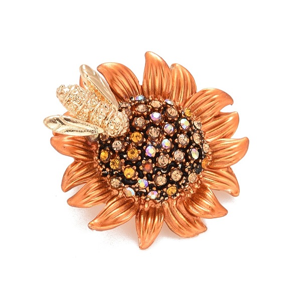 PandaHall Sunflower and Bee Crystal Rhinestone Badge, Alloy Lapel Pin for Backpack Clothes, Rose Gold, 29x6.5mm, Pin: 0.7mm Alloy+Rhinestone..., Yellow
PandaHall Sunflower and Bee Crystal Rhinestone Badge, Alloy Lapel Pin for Backpack Clothes, Rose Gold, 29x6.5mm, Pin: 0.7mm Alloy+Rhinestone..., Yellow