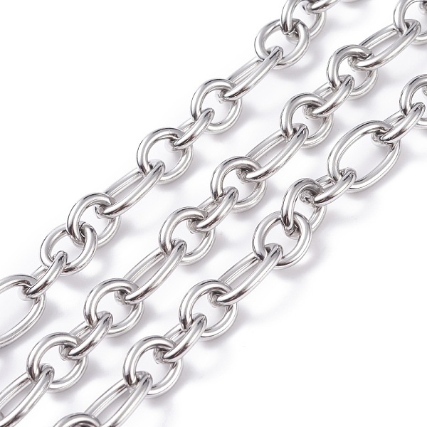 PandaHall 304 Stainless Steel Oval Link Chains, Unwelded, with Spool, Stainless Steel Color, 21x13x3mm, 15x12.5x3mm, about 16.40 Feet...
PandaHall 304 Stainless Steel Oval Link Chains, Unwelded, with Spool, Stainless Steel Color, 21x13x3mm, 15x12.5x3mm, about 16.40 Feet...