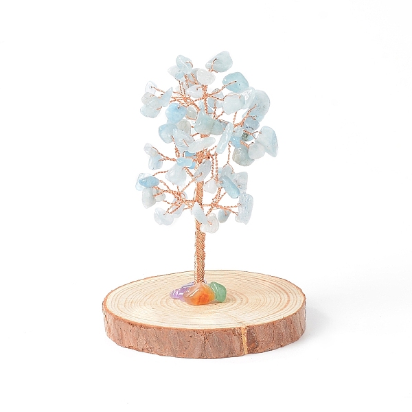 PandaHall Natural Aquamarine Chips with Brass Wrapped Wire Money Tree on Wood Base Display Decorations, for Home Office Decor Good Luck...
PandaHall Natural Aquamarine Chips with Brass Wrapped Wire Money Tree on Wood Base Display Decorations, for Home Office Decor Good Luck...