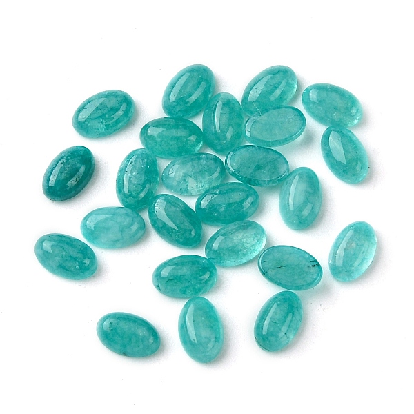 PandaHall Natural White Jade Cabochons, Oval, Dyed, Turquoise Color, 6x4x2~2.5mm White Jade Oval Green
PandaHall Natural White Jade Cabochons, Oval, Dyed, Turquoise Color, 6x4x2~2.5mm White Jade Oval Green
