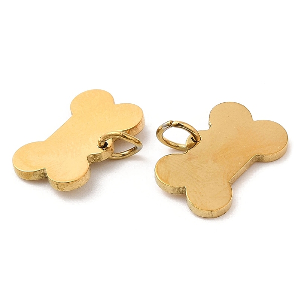 PandaHall Vacuum Plating 304 Stainless Steel Pendants, with Jump Ring, Bone Charm, Golden, 10x15x1.4mm, Hole: 3.2mm 304 Stainless Steel...
PandaHall Vacuum Plating 304 Stainless Steel Pendants, with Jump Ring, Bone Charm, Golden, 10x15x1.4mm, Hole: 3.2mm 304 Stainless Steel...