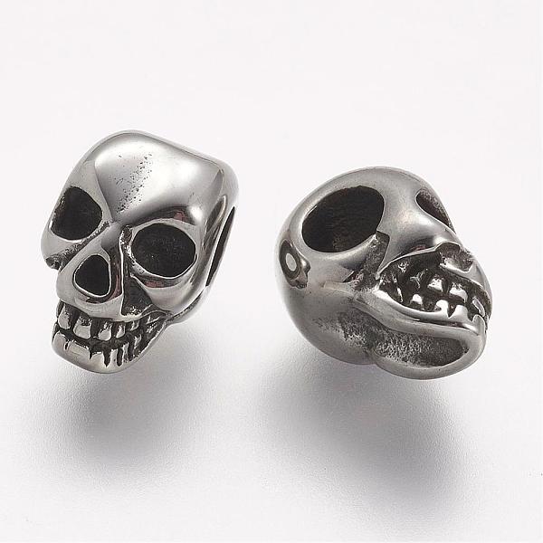 PandaHall 304 Stainless Steel Beads, Skull, Large Hole Beads, Antique Silver, 13x8x8.5mm, Hole: 4mm 304 Stainless Steel Skull
PandaHall 304 Stainless Steel Beads, Skull, Large Hole Beads, Antique Silver, 13x8x8.5mm, Hole: 4mm 304 Stainless Steel Skull